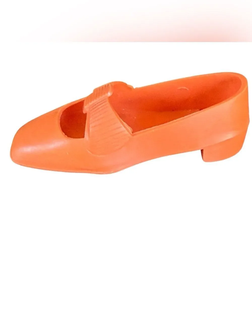 Vintage Orange Bow Replacement Right Shoe For Ideal Crissy Family Dolls
